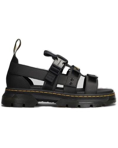 Dr. Martens Pearson Caged Chunky Sole Sandals - Black