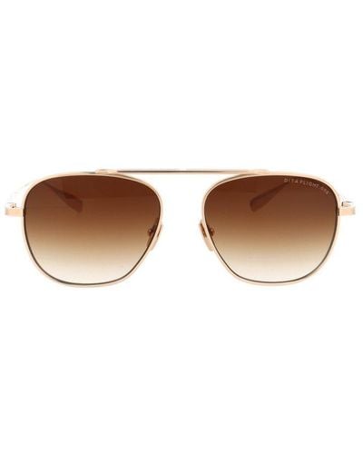 Dita Eyewear Flight Aviator Sunglasses - Metallic