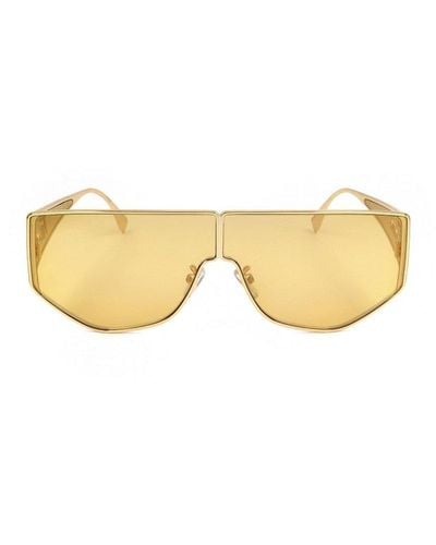 Fendi Shield Frame Sunglasses - Natural