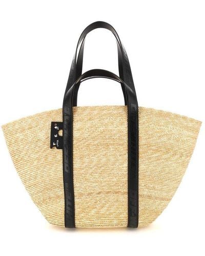 Off-White c/o Virgil Abloh Commercial Tote 45 Straw Bag - Multicolor