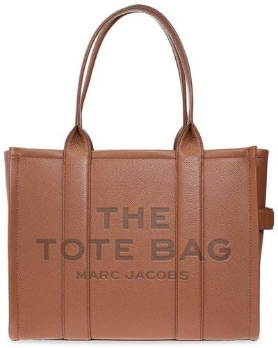 Marc Jacobs The Leather Large Tote Bag - Brown