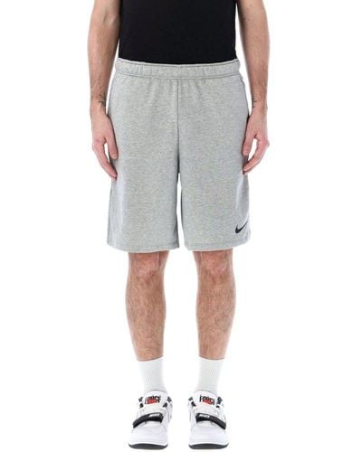 Nike Dry Dri-fit Fleece Fitness Shorts - Grey