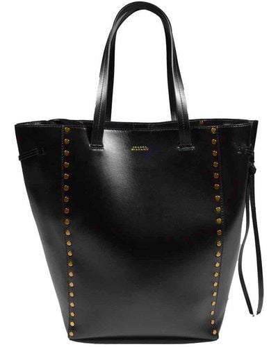 Isabel Marant Oskan Studded Embellished Tote Bag - Black