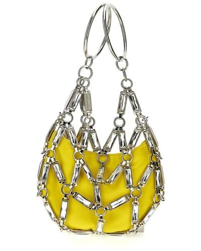 DSquared² Cage Embellished Chain-link Detailed Tote Bag - Metallic