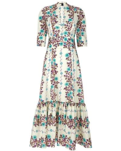 Etro Allover Floral Printed Maxi Dress - Multicolour