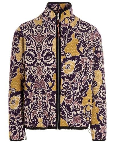 Aries Floral-printed Zip-up Jacket - Multicolor