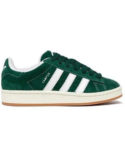 adidas Originals Campus 00s Side Stripe Detailed Sneakers - Green