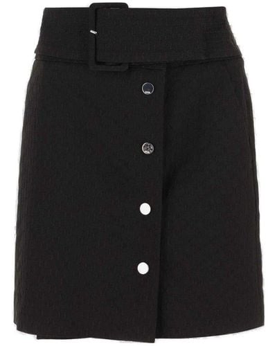 Karl Lagerfeld Viscose Blend Skirt - Black