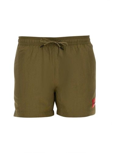BOSS Logo Patch Quick-dry Swim Shorts - Green