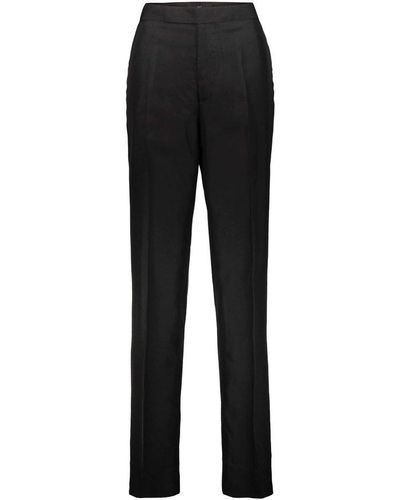 SAPIO N°9 Straight-leg Tailored Trousers - Black