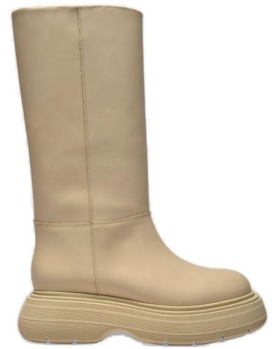 Gia Borghini X Pernille Teisbaek Chunky Sole Boots - Natural