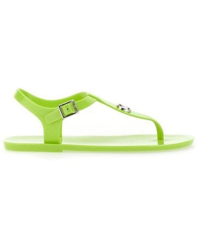 MICHAEL Michael Kors Mallory Jelly Thong Sandals - Green