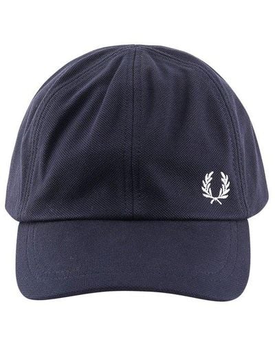 Fred Perry Crest-embroidered Baseball Cap - Blue