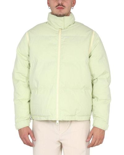 Sunnei High Neck Oversized Puffer Jacket - Green