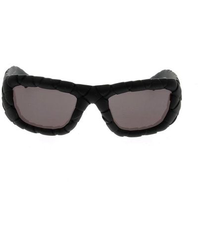 Bottega Veneta Panthos Frame Sunglasses - Black