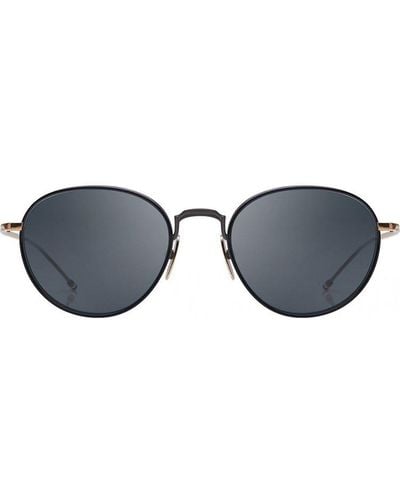 Thom Browne Round Frame Sunglasses - Black