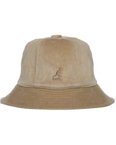 Kangol Logo Embroidered Hat - Natural