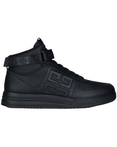 Givenchy G4 High Sneakers In - Black