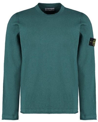 Stone Island Long Sleeve Crew-neck Sweater - Green