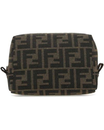 Fendi Smal Toiletry Pouch - Brown