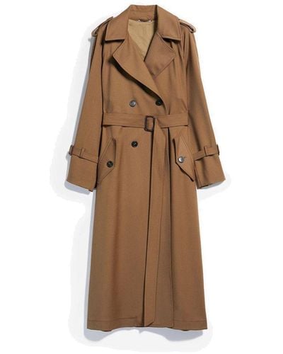 Weekend by Maxmara Double-breasted Trench Coat - Natural