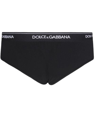 Dolce & Gabbana Logo Printed Band Underwear - Black