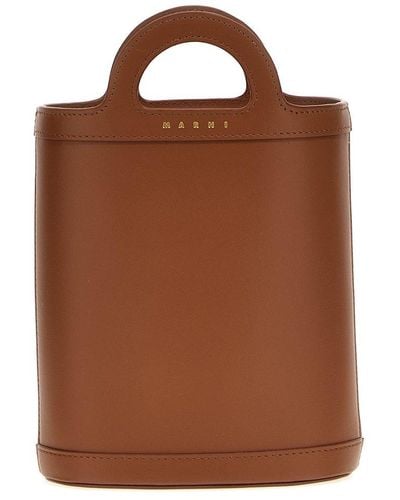 Marni Tropicalia Nano Bucket Bag - Brown