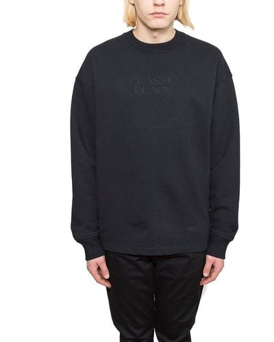 Alexander Wang Long Sleeved Crewneck Sweatshirt - Black