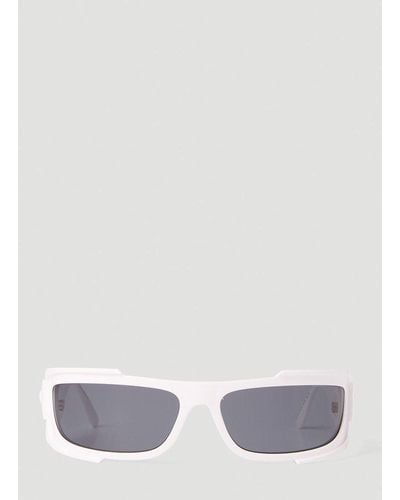 Versace Rectangular Frame Sunglasses - White