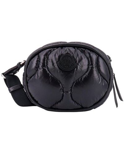 Moncler Shoulder Bag With Logo - Black