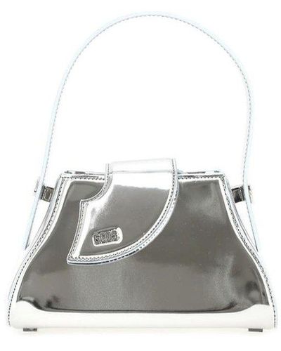 Gcds Comma Mirror Small Handbag - Grey