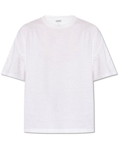 Loewe T-shirt With Logo, - White