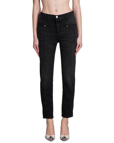 Isabel Marant Nikira Panelled Jeans - Black
