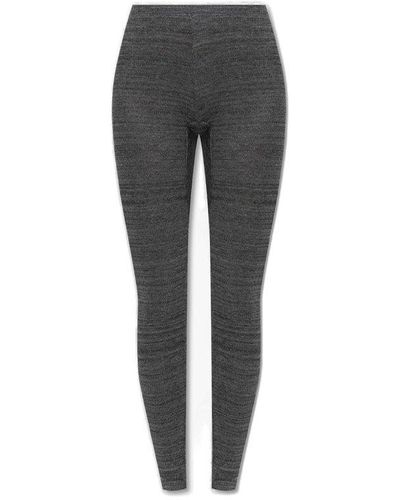 Isabel Marant Javene High-waist Knitted Leggings - Grey