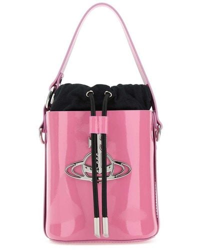 Vivienne Westwood Leather Small Daisy Bucket Bag - Pink