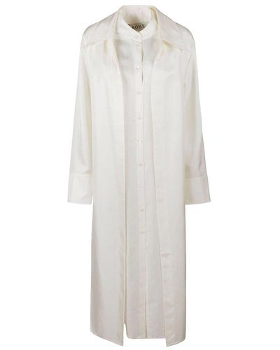 Rohe Double-layer Midi Dress - White