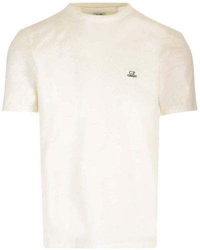 C.P. Company Logo Embroidered T-shirt - White