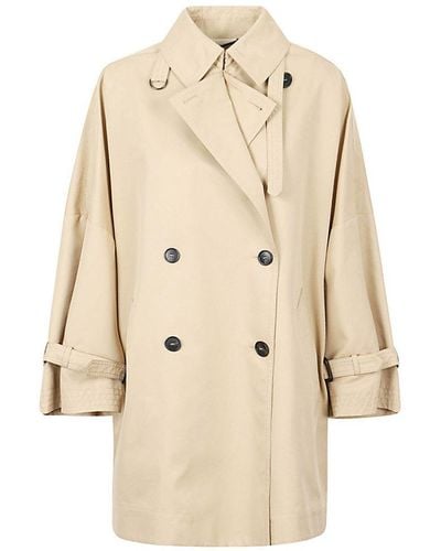 Weekend by Maxmara Reversible Water-repellent Trench Coat - Natural