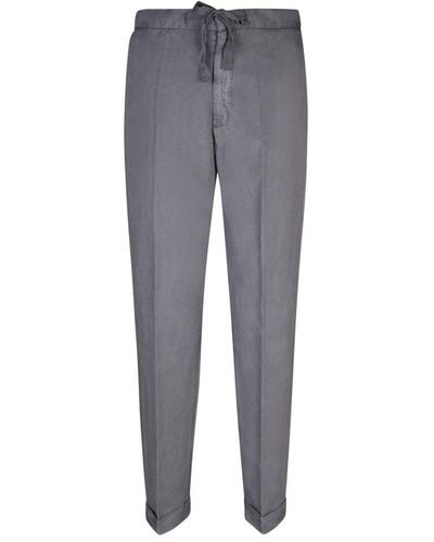 Officine Generale Tapered-leg Drawstring Trousers - Grey