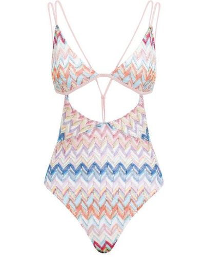 Missoni Pattern-printed One-piece Swimsuit - White