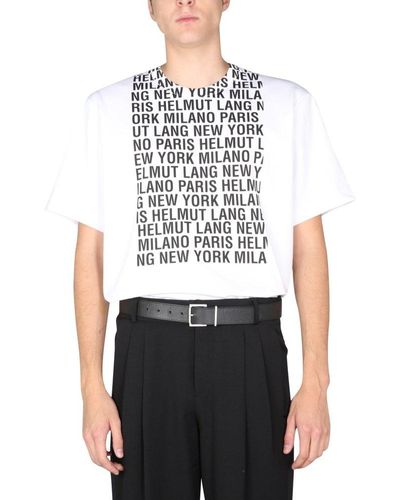 Helmut Lang T-shirt With Logo Box - Multicolor