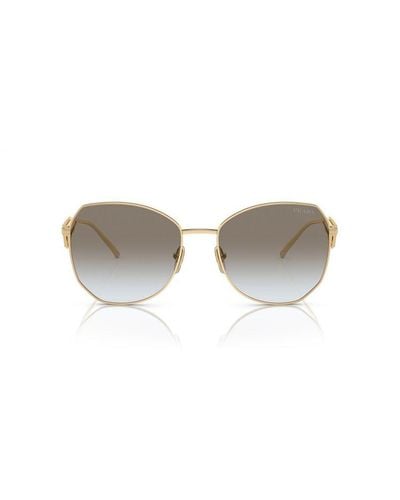 Prada Pr 57ys Pale Gold Sunglasses - Metallic