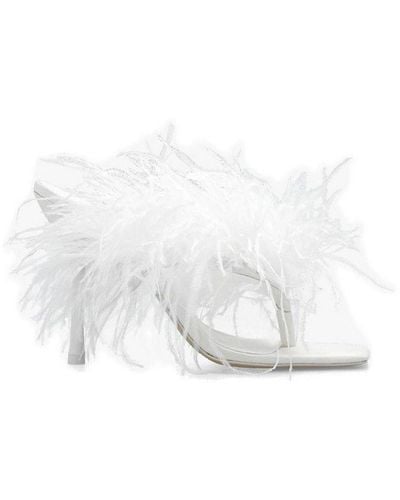 Cult Gaia Shannon Heeled Mules - White