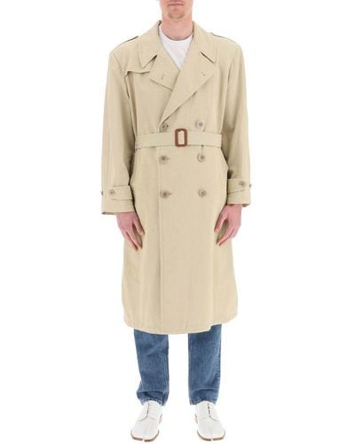 Maison Margiela Double-breasted Trench Coat - Brown