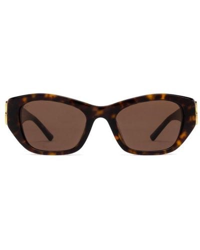 Balenciaga Rectangular Frame Sunglasses - Multicolour
