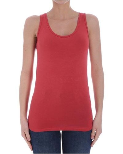 Majestic Round-neck Tank Top - Red
