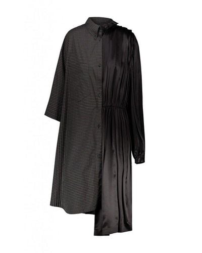 Balenciaga Shirt Dress Clothing - Black