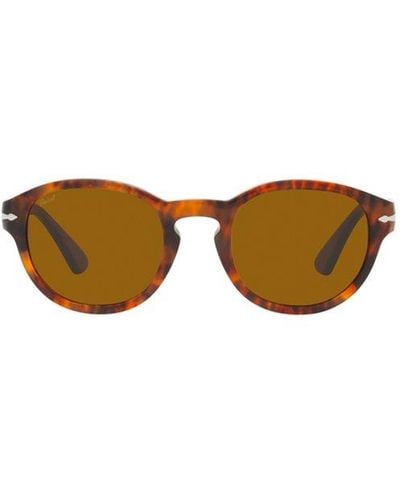 Persol Round-frame Sunglasses - Metallic