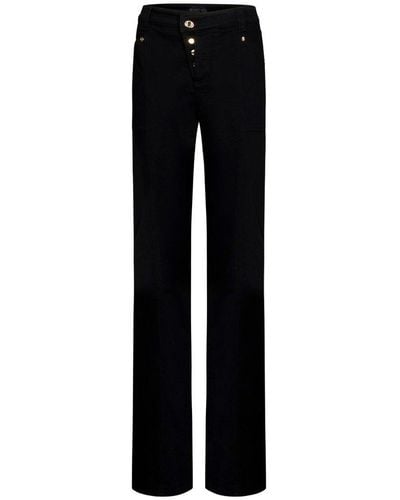 Tom Ford Asymmetrical Front Flared Trousers - Black