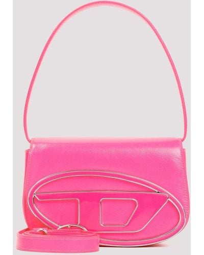 DIESEL 1-d Logo Patch Top Handle Bag - Pink